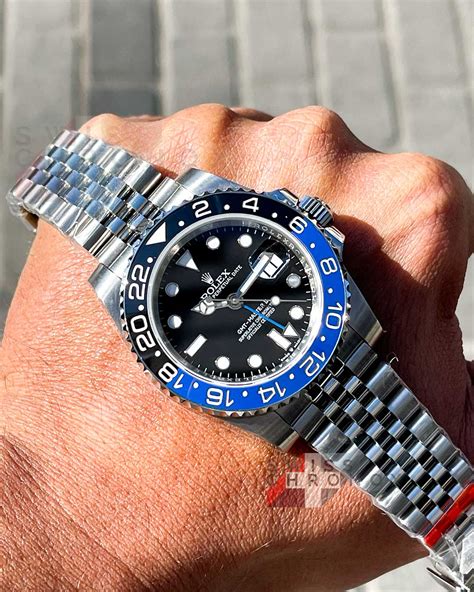 rolex gmt master ii batman jubilee watch|rolex gmt batman price.